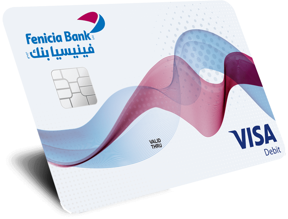 fenicia Bank Visa debit card design - outlined